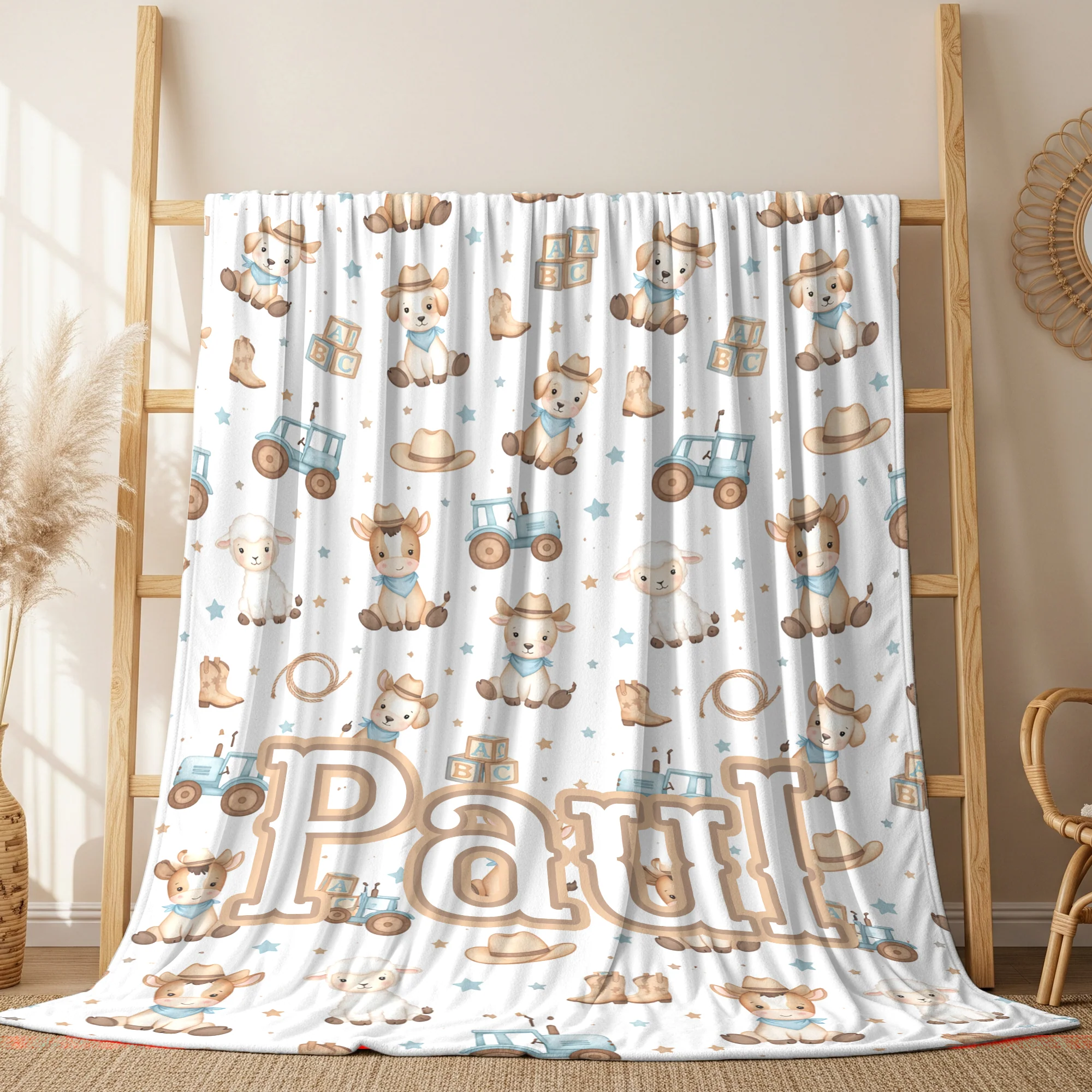 Personalized Cowboy Blanket - Image 3